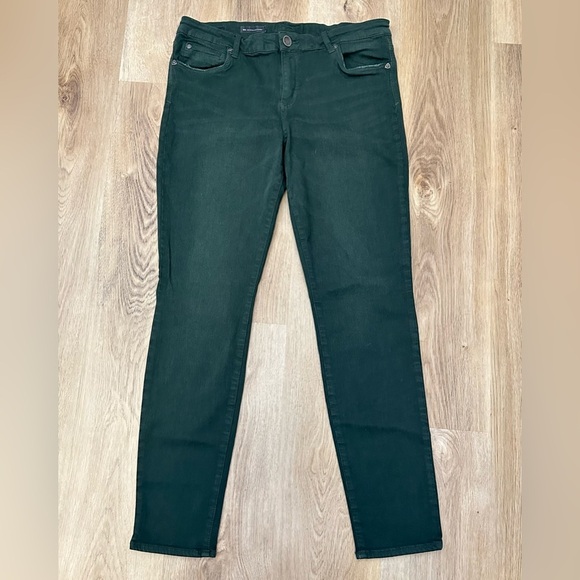 Kut from the Kloth Green MIA Toothpick Ankle Skinny Jeans size 14 - Picture 1 of 7